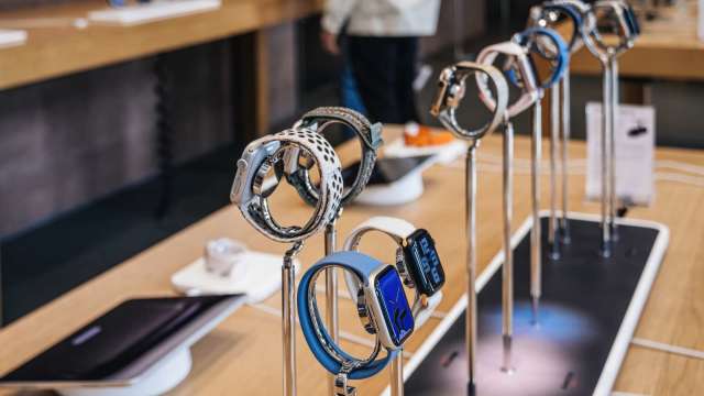 苹果：不含血氧功能的Apple Watch Series 9和Ultra 2周四上架 (图:Shutterstock)(photo:CnYes)
