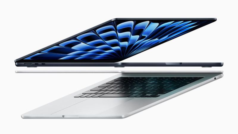 蘋果推出新版Macbook Air 配備M3晶片。（圖：蘋果公司）