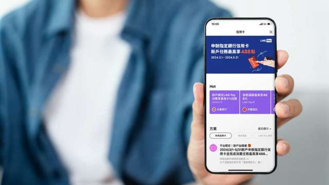 哪張最優？LINE Pay信用卡平台辦卡 最高享488點加碼回饋(圖：LINE Pay提供)