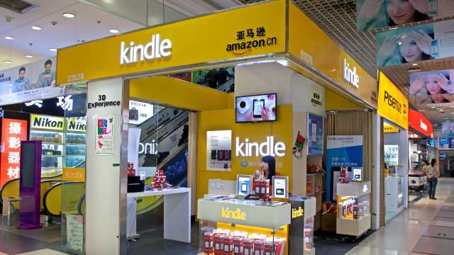 亞馬遜Kindle電子書店上週日正式退出中國市場（圖：Shutterstock）