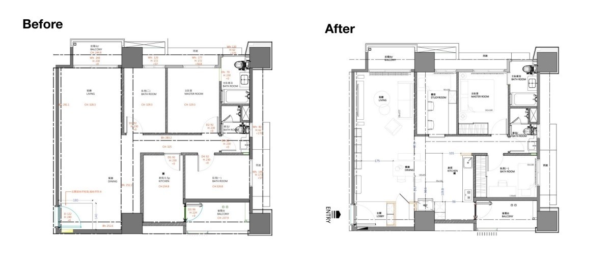 （Before+After）平面圖提供_耀昀創意設計。