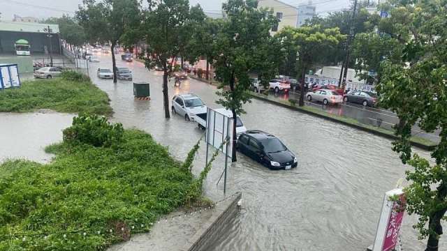 凱米颱風導致南台灣淹水災情慘重。(圖:台中市政府提供)