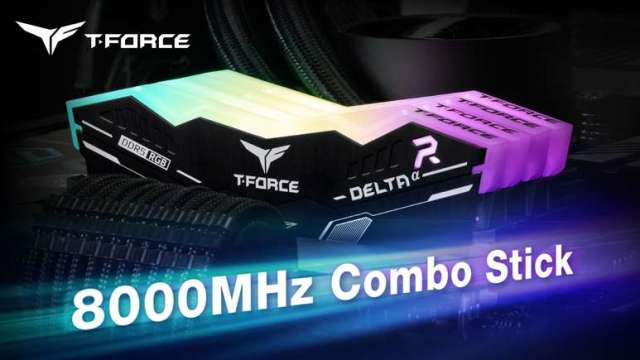 十銓推出 T-FORCE DELTAα RGB DDR5 桌上型記憶體，完美匹配AMD新平台。(圖：業者提供)