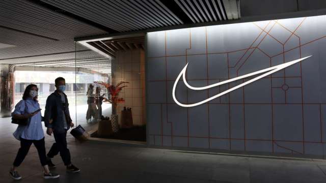 Nike上季財報業績不理想 股價大跌。（圖：REUTERS/TPG）