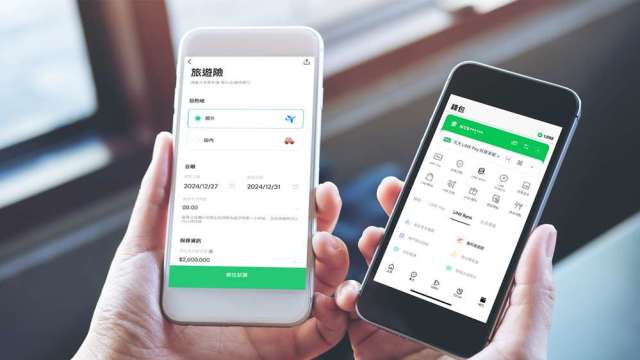 LINE Bank旅遊險擴大服務 未開戶、未滿7歲童也能投保。(圖：LINE Bank提供)