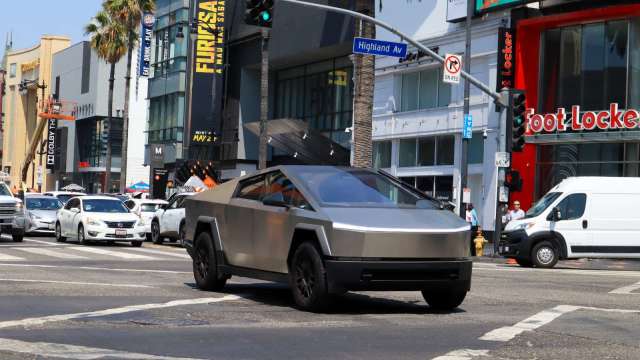 特斯拉電動皮卡車Cybertruck。（圖：Shutterstock）