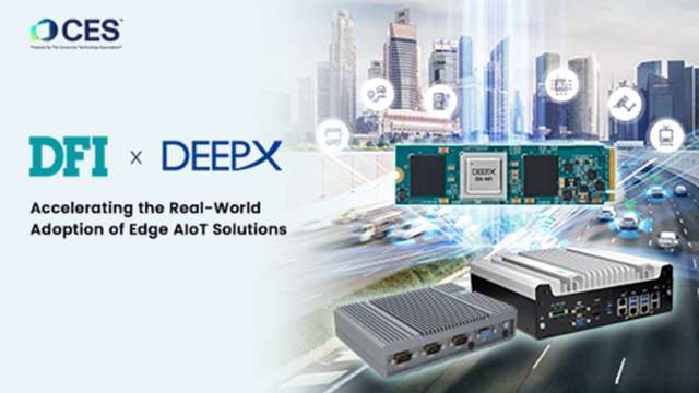 友通攜手南韓晶片新創DEEPX 發表工業級邊緣AI運算平台。(圖：友通提供)