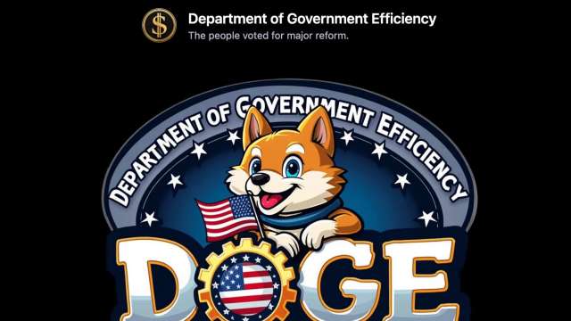 美國政府效率部更新官網LOGO(圖：DOGE官網截圖)