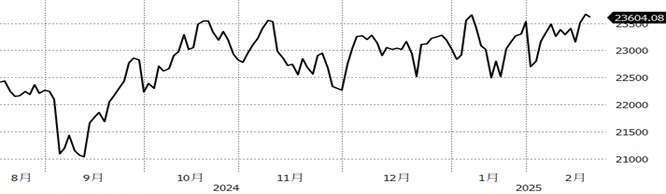 （資料來源：Bloomberg, 截至2025/2/19）