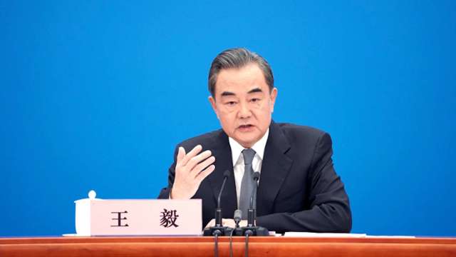中國外交部長王毅。(圖:新華社)