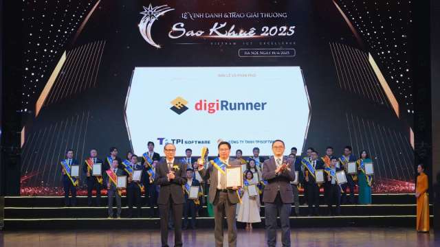 昕力資*API管理平台digiRunner 榮獲越南資訊界奧斯卡Sao Khue Awards。(圖:昕力資訊提供)