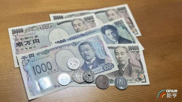 日元現鈔賣出價5/2收盤跌至 0.2157,創 3 個月新低。(鉅亨網資料照)