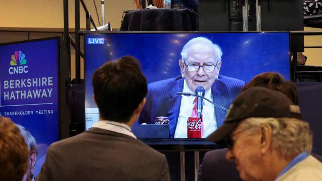 波克夏·海瑟威在美國奧馬哈舉行年度股東大會。(圖:REUTERS/TPG)