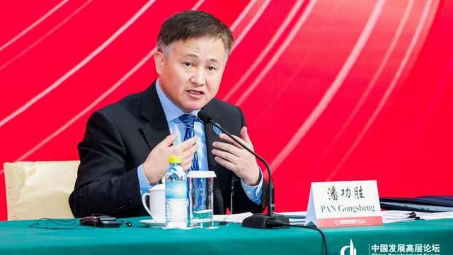 中國人民銀行總裁潘功勝。(圖:財聯社)