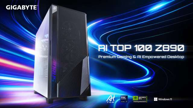 技嘉推出AI TOP 100 Z890地端全方位解決方案 強化AI工作、遊戲體驗。(圖:技嘉提供)