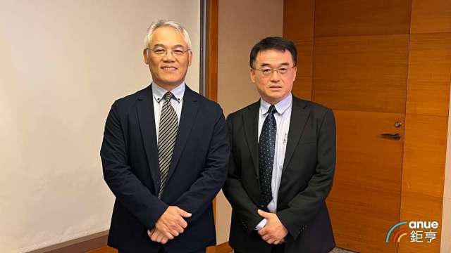 左起為鴻呈董事長簡忠正、總經理林星宏。(鉅亨網記者彭昱文攝)