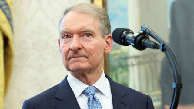 美國證券交易委員會主席 Paul Atkins 於公開會議上表示,將推動改革加密貨幣市場監管架構。(圖:REUTERS/TPG)