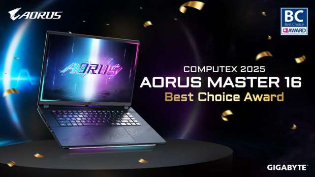 技嘉旗艦AI PC獲 COMPUTEX 2025 Best Choice Award 肯定 搭載獨家AI夥伴「GiMATE」。(圖:技嘉提供)