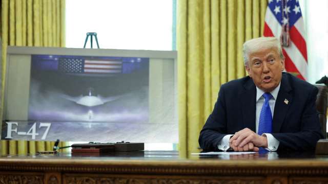 美國空軍公布F-47戰鬥機最新細節。(圖:REUTERS/TPG)