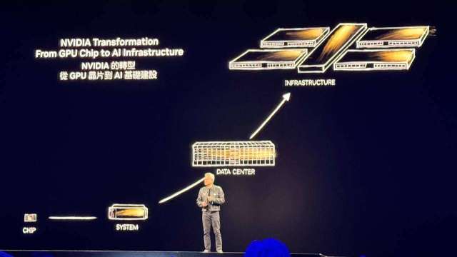 黃仁勳:AI是基礎建設 輝達已轉型成AI基礎建設供應商。(鉅亨網記者魏志豪攝)
