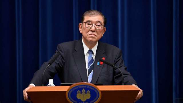白米價格飆漲惹強烈民怨 日相石破茂支持率創新低。(圖:REUTERS/TPG)