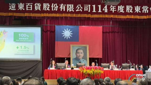 遠百股東會由董事長徐旭東親自主持。(鉅亨網記者王莞甯攝)