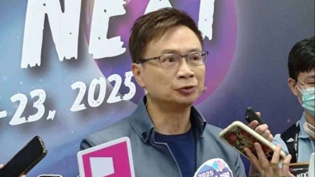 外貿協會董事長黃志芳。(記者黃皓宸攝)