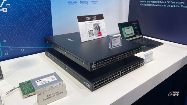 智邦展出電信與資料中心網路設備 主打800G交換器與WiFi 7產品。(鉅亨網記者吳承諦攝)