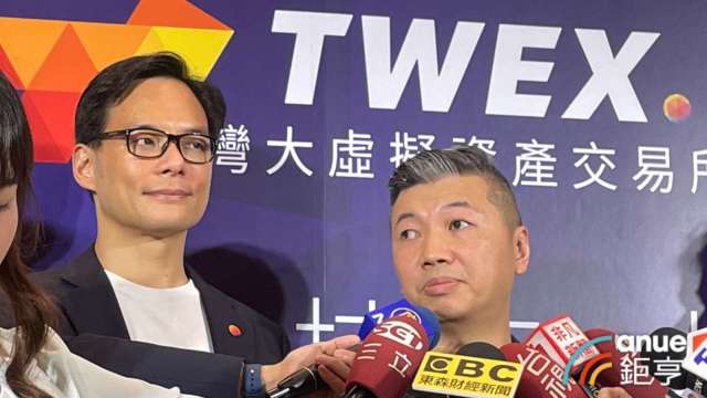 富昇數位董事長林之晨(左)、總經理韓昆舉(右)。(鉅亨網記者劉玟妤攝)