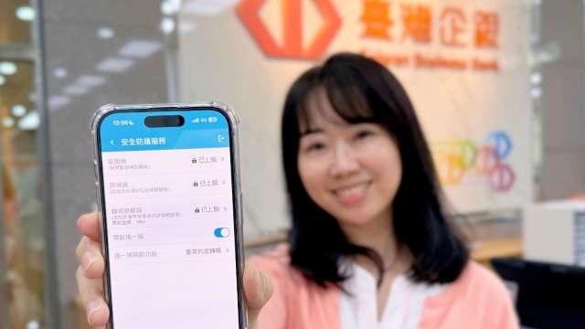 幫金庫加把鎖!臺灣企銀「創新安全鎖」防詐供自行設定非約定轉帳限額「守財」。(圖:臺企銀提供)