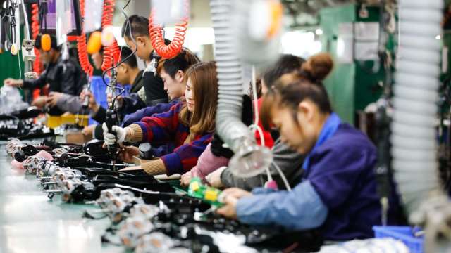中國前4月工業企業利潤總額增長1.4%。(圖:Shutterstock)