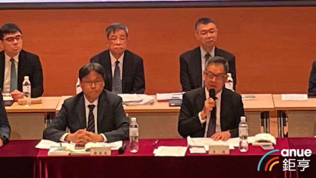 東元董事長利明献(前排右)、總經理高飛鳶(前排左)。(鉅亨網記者劉玟妤攝)