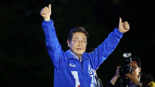 南韓大選出口民調出爐!李在明穩占優勢 選後或迎新局(圖:REUTERS/TPG)