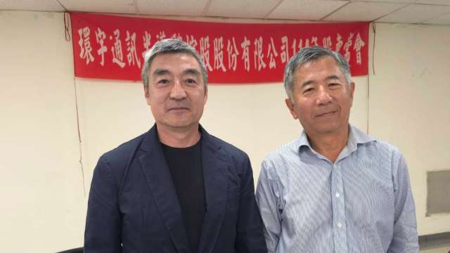 環宇-KY董事長黃大倫(左)、環宇-KY執行長安寶信(右)。(鉅亨網記者黃皓宸攝)