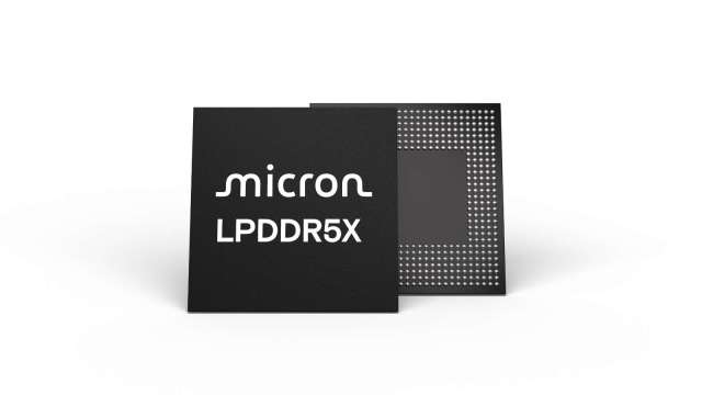 美光推全球首款1γ製程LPDDR5X 導入2026年旗艦機種。(圖:美光提供)