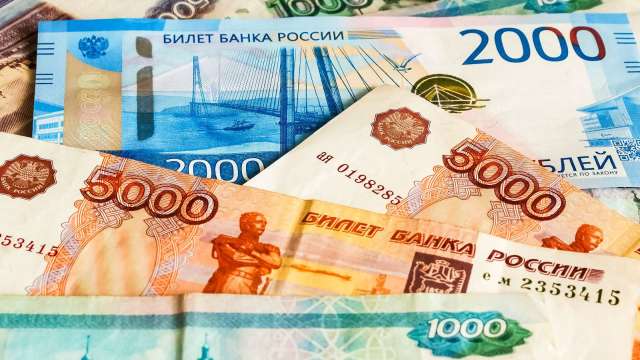 盧布2025年飆升40%登全球最強貨幣。(圖:Shutterstock)