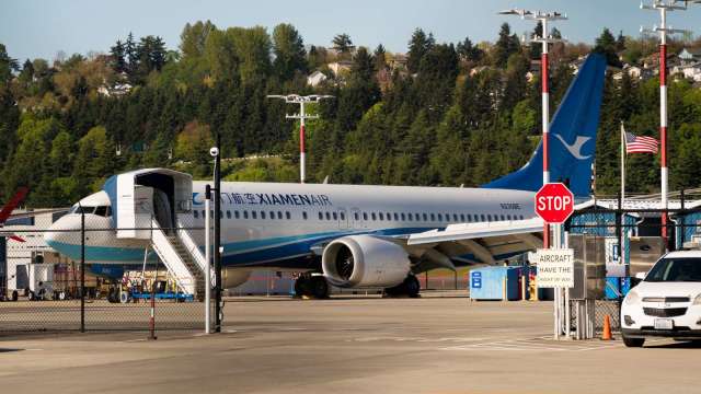 新波音737 MAX客機降落中國舟山。(圖:REUTERS/TPG)