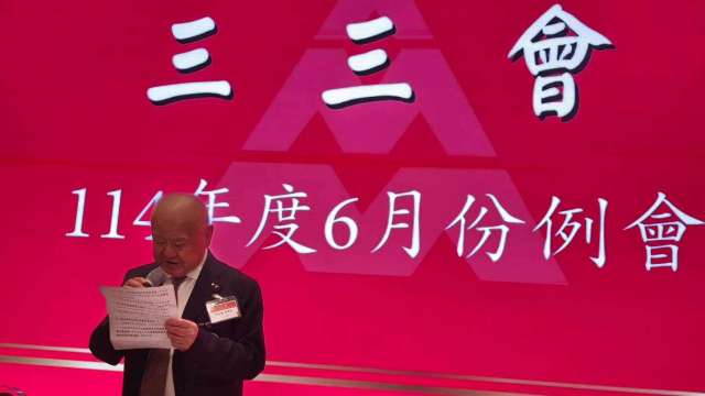 三三企業交流會理事長林伯豐。(鉅亨網記者黃皓宸攝)