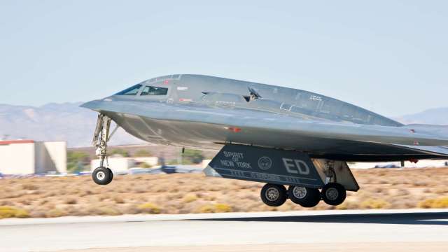 美軍最後一架B-2轟炸機返回密蘇里州基地。(圖:Shutterstock)
