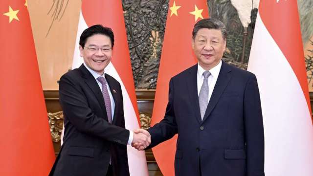 習近平會見新加坡總理黃循財：強調戰略溝通與深化合作(圖片取自新華社網路)