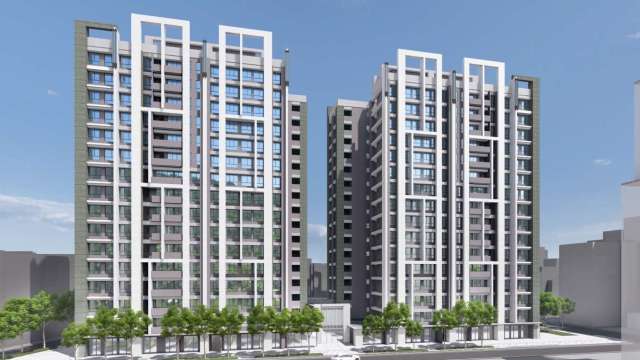 「大直藏璽公辦都市更新案」興建模擬圖。(圖:台北住都中心提供)