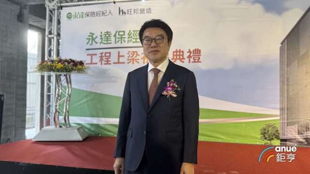 永達保經今 (26) 日舉行全新企業大樓上梁典禮,永達保經董事長吳文永。(鉅亨網記者陳于晴 攝)
