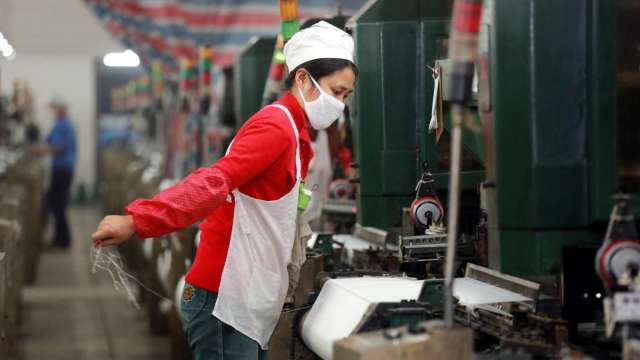 中國6月製造業PMI連續兩個月上升,景氣持續改善。(圖:Shutterstock)