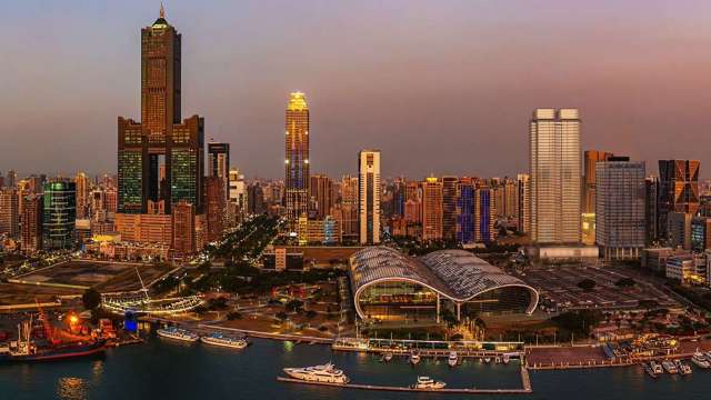 高雄亞洲新灣區特貿三南基地南連結港灣示意圖。(圖：高雄市政府提供)