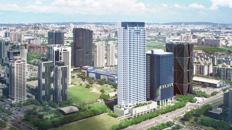 高雄亞洲新灣區特貿三南基地南建築示意圖。(圖：高雄市政府提供)