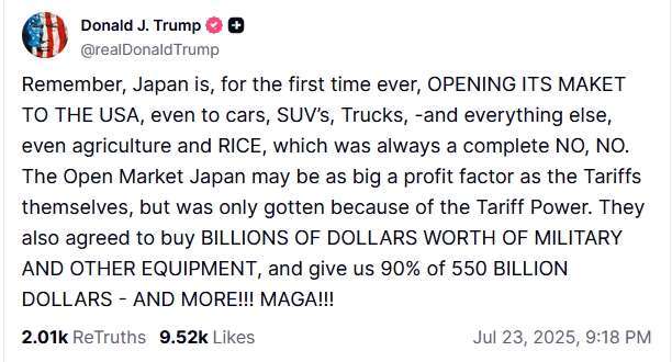 圖:川普Truth Social