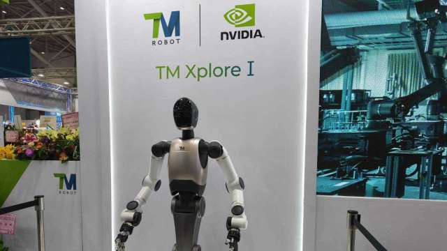 達明整合協作機器人「AI COBOT」，法人看好未來7年CAGR上看40%。(鉅亨網記者黃皓宸攝)