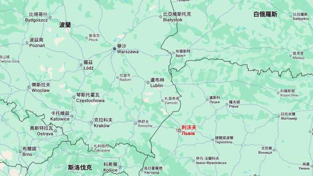 俄羅斯連夜轟炸烏克蘭！波蘭週日緊急出動戰機。(圖：Google Maps)