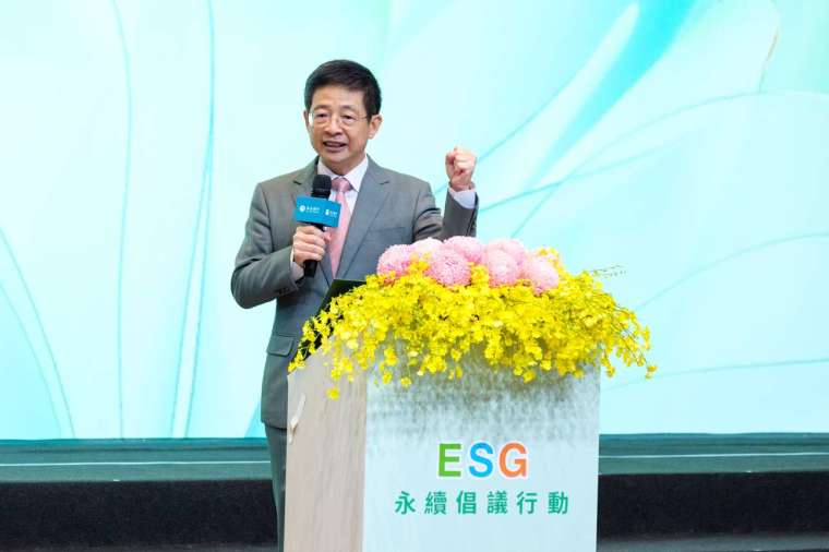 玉山金控董事長黃男州於「玉山ESG永續倡議行動」表示,將持續透過金融力量,履⾏永續⾦融先⾏者的責任。