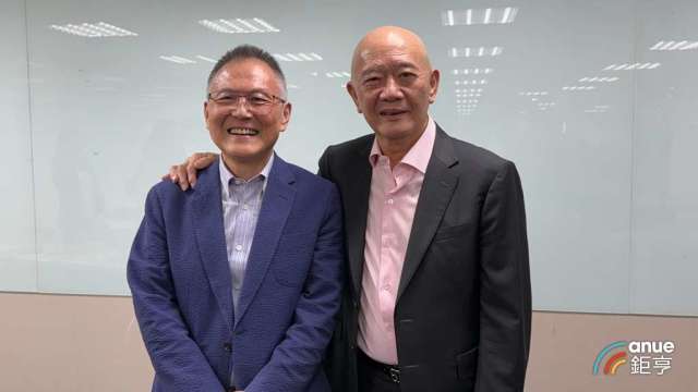 特力總裁暨特力屋董事長何湯雄(右)和特力屋總經理張栢青(左)。(鉅亨網記者王莞甯攝)